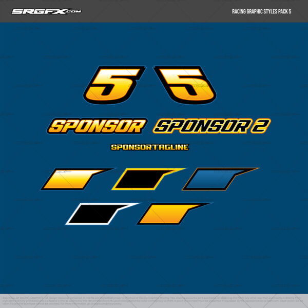 Racing Graphic Styles Pack 5 | School of Racing Graphics