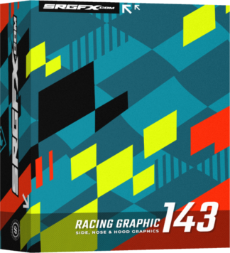 SRGFX Checkered Flag Racing Graphic 143 Box