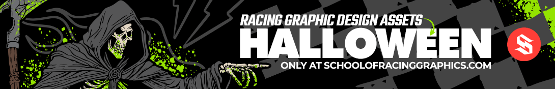 Halloween Racing Graphic Design Assets
