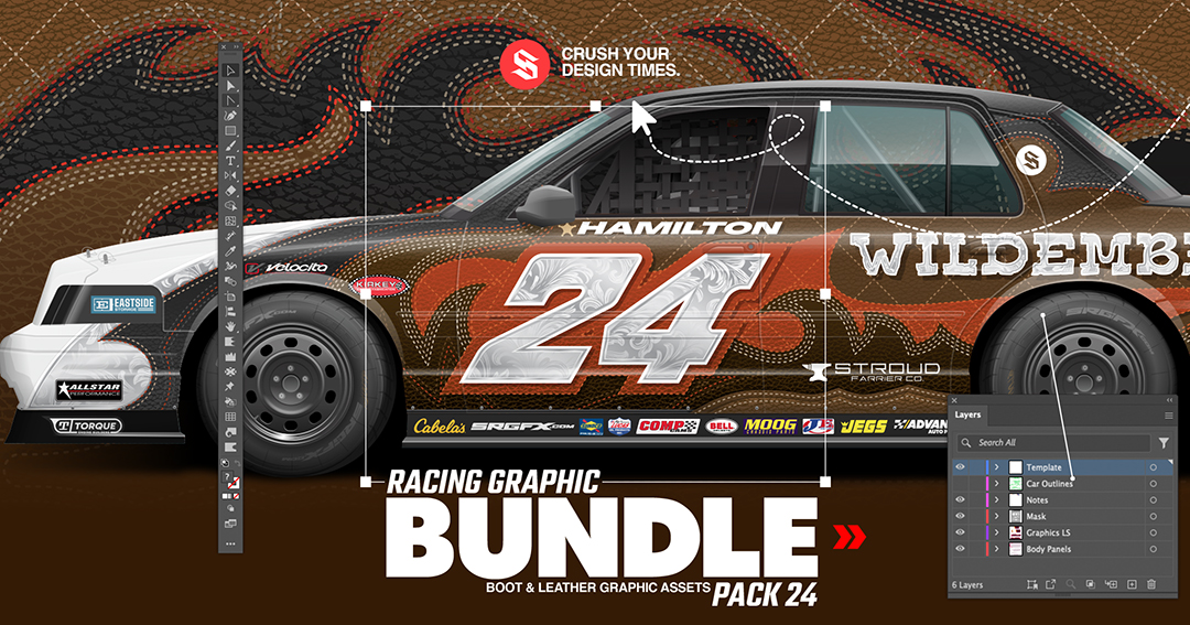 Crown Vic Wrap Layouts