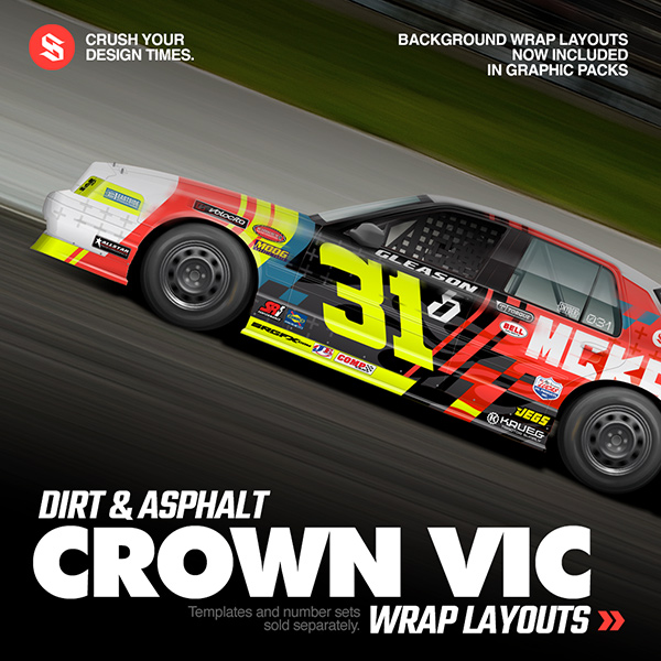 Crown Vic Wrap Layouts