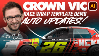 Crown Vic Racing Wrap Template Demo Video. Huge time saver. Auto ...