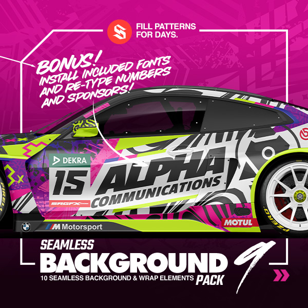 Seamless Racing Wrap Background Pack 9