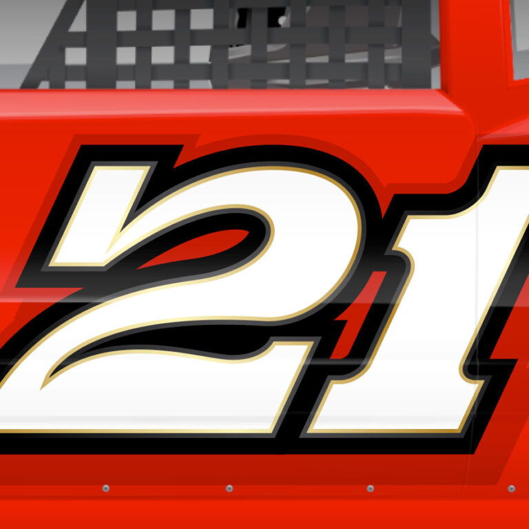 Classic Convex Racing Number Set 42 | School of Racing Graphics