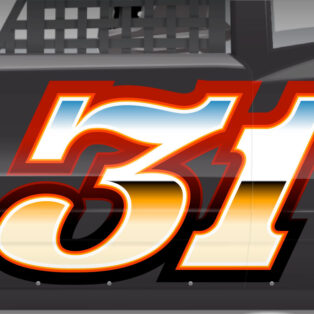 Classic Convex Racing Number Set 42 | School of Racing Graphics