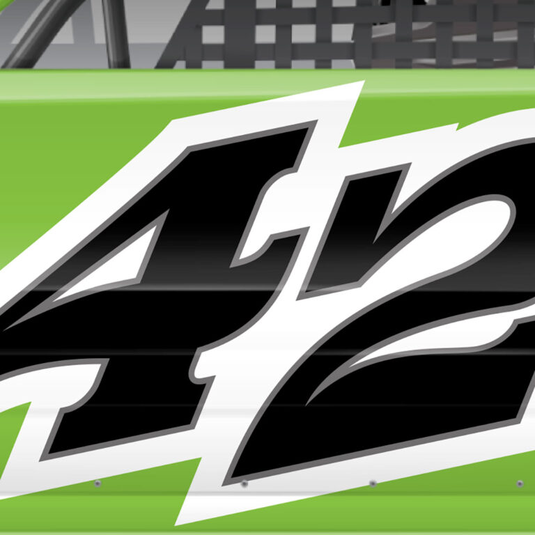 44t Racing Number Classic Convex Racing Number Set 42 | School of Racing Graphics