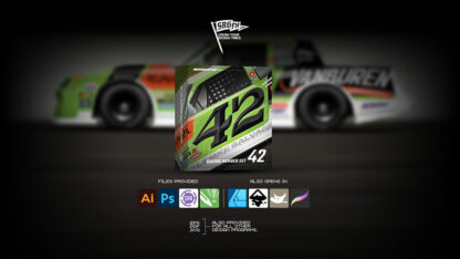 Classic Convex Racing Number Set 42 | School of Racing Graphics