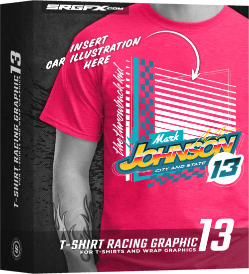 SRGFX T-Shirt Racing Graphic Modern throwback vibe 13
