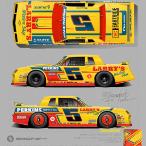 Yellow and Red Numbre 5 IMCA Monte Carlo Street Stock Wrap Idea