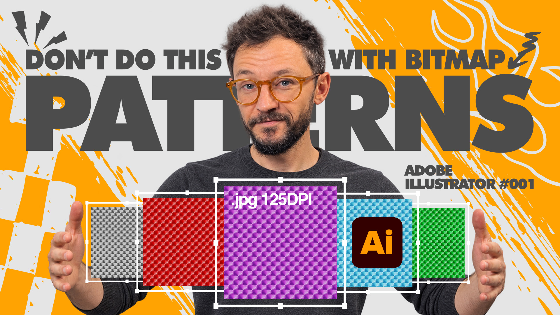 Don't do this with Adobe Illustrator Bitmap Patterns